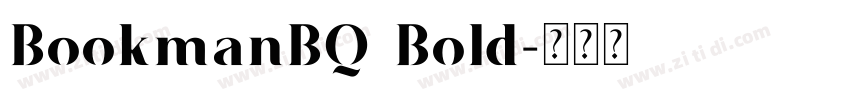 BookmanBQ Bold字体转换
